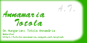 annamaria totola business card